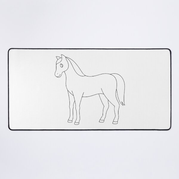 Item preview, Horse Friendly 1 Line Art Gift designed and sold by OneLine Studio.