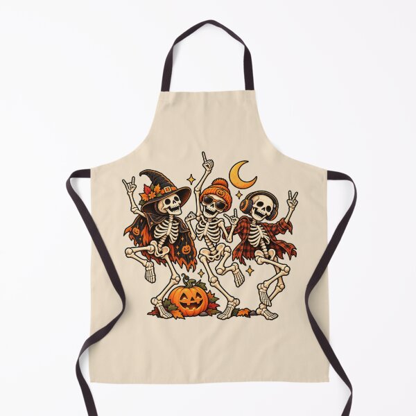 Item preview, Dancing Skeletons Halloween Retro designed and sold by Stikaro.