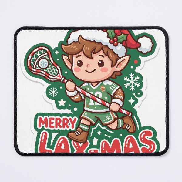 Item preview, Lacrosse Christmas Merry Lax-mas Gift designed and sold by Soft Merch.