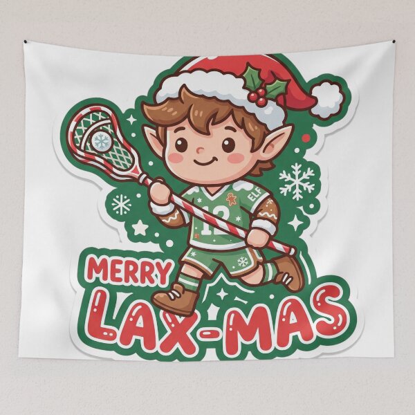 Item preview, Lacrosse Christmas Merry Lax-mas Gift designed and sold by Soft Merch.