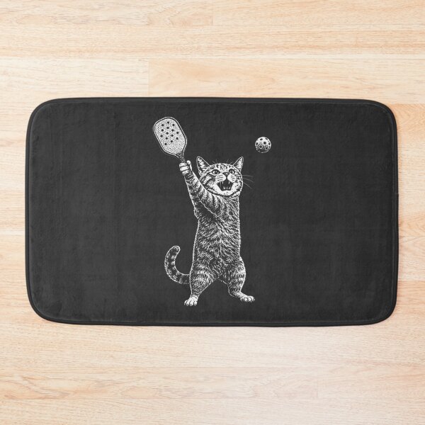 Item preview, Vintage Style Cat Playing Pickleball Retro Sports Design designed and sold by N0XX.