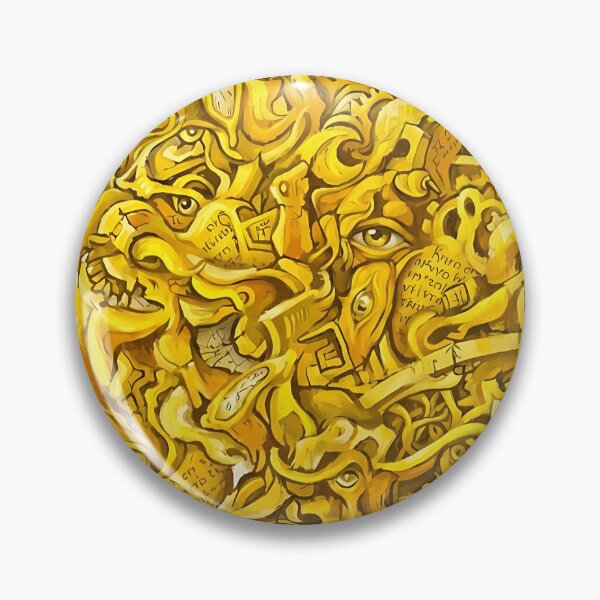 Item preview, Abstract Golden Doodle and Time Art Design designed and sold by Yellow Zone.