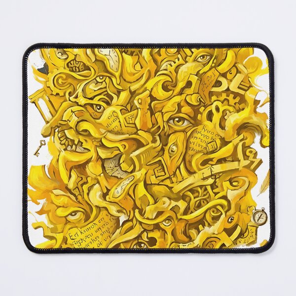 Item preview, Abstract Golden Doodle and Time Art Design designed and sold by Yellow Zone.