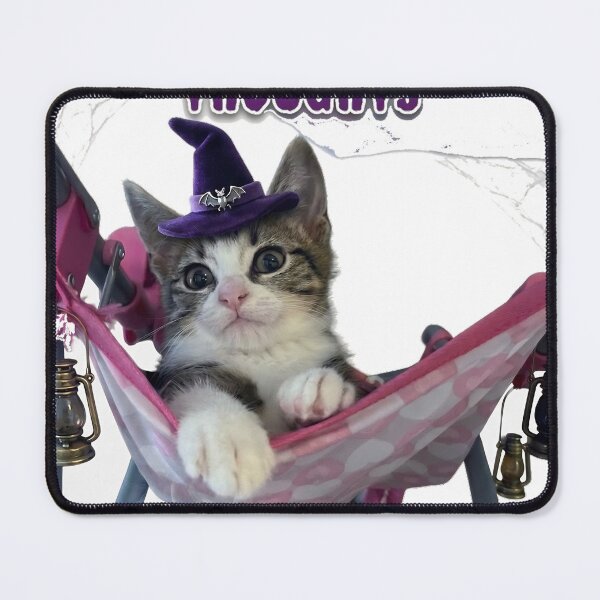 Item preview, Cute Face Dark Thoughts Halloween Cat designed and sold by MeliMedO Art.