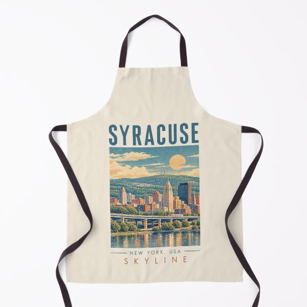 Item preview, Syracuse, New York, USA [Vintage Illustration] designed and sold by elektronen.