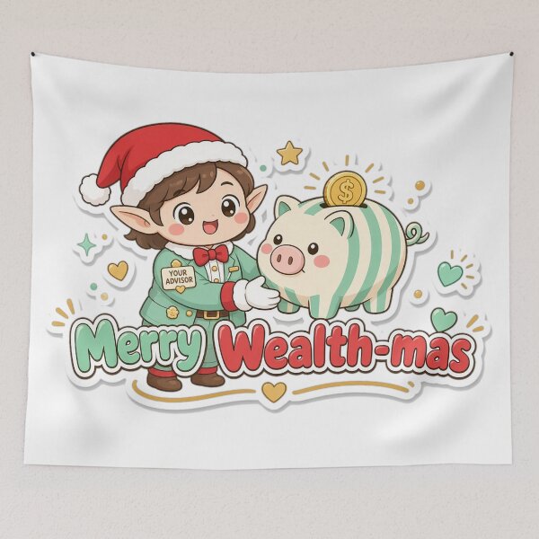 Item preview, Financial Advisor Christmas Merry Wealth-mas Gift designed and sold by Soft Merch.