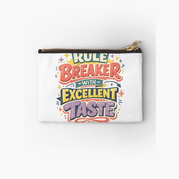 Item preview, Rule Breaker With Excellent Taste Funny Sarcastic Retro Quote Design designed and sold by inkoutninja.