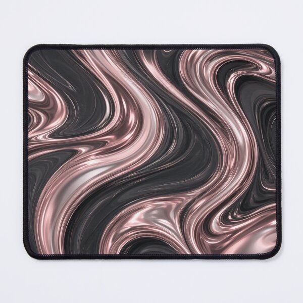 Item preview, Rose Gold Marble Liquid Swirl Texture Art designed and sold by IntelliMindDesigns.