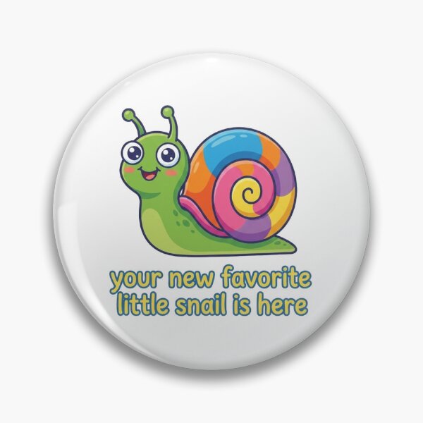 Item preview, Cute Rainbow Snail Illustration - "Your New Favorite Little Snail Is Here" T-Shirt & Printable Art designed and sold by morning sun.