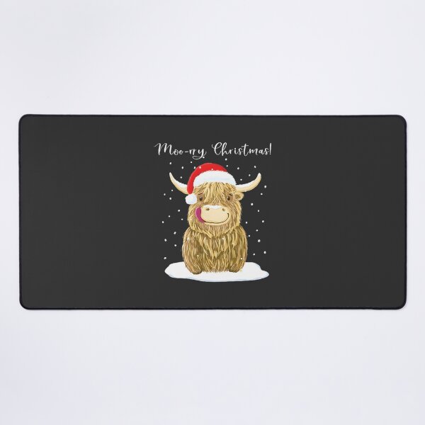 Item preview, Scottish Highland Cow Merry Christmas Design Featuring Wee Hamish designed and sold by MostafaSoliman.