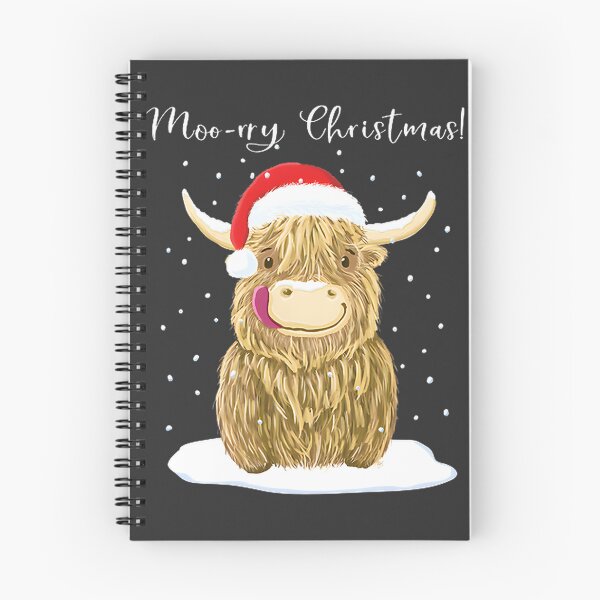 Item preview, Scottish Highland Cow Merry Christmas Design Featuring Wee Hamish designed and sold by MostafaSoliman.