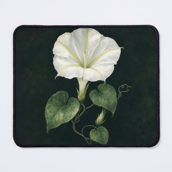 Item preview, Moonflower Dark Botanical Illustration | Moody Floral Wall Art designed and sold by FixationStudio.