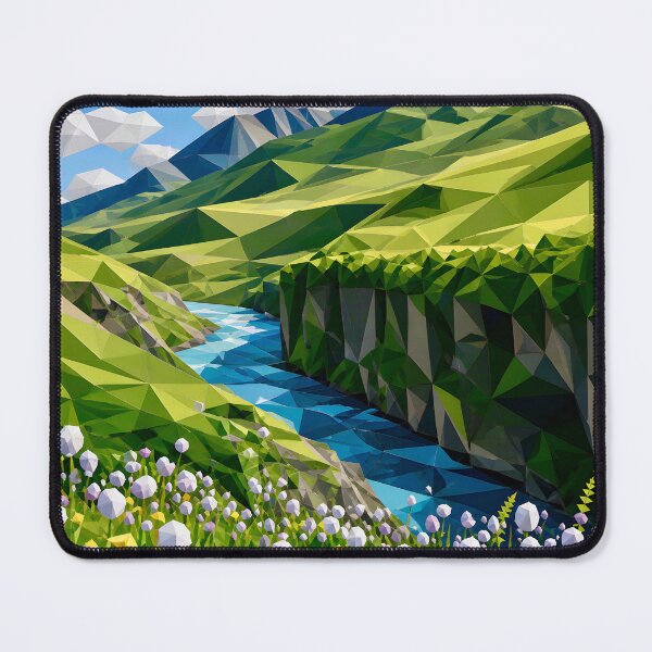 Item preview, Geometric Mountain Landscape designed and sold by Vicky Brago-Mitchell®.