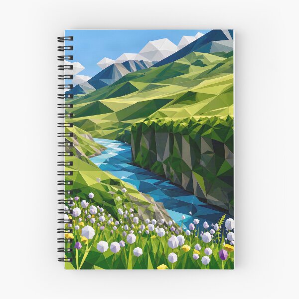 Item preview, Geometric Mountain Landscape designed and sold by Vicky Brago-Mitchell®.