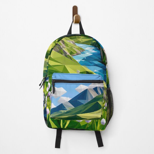 Item preview, Geometric Mountain Landscape designed and sold by Vicky Brago-Mitchell®.