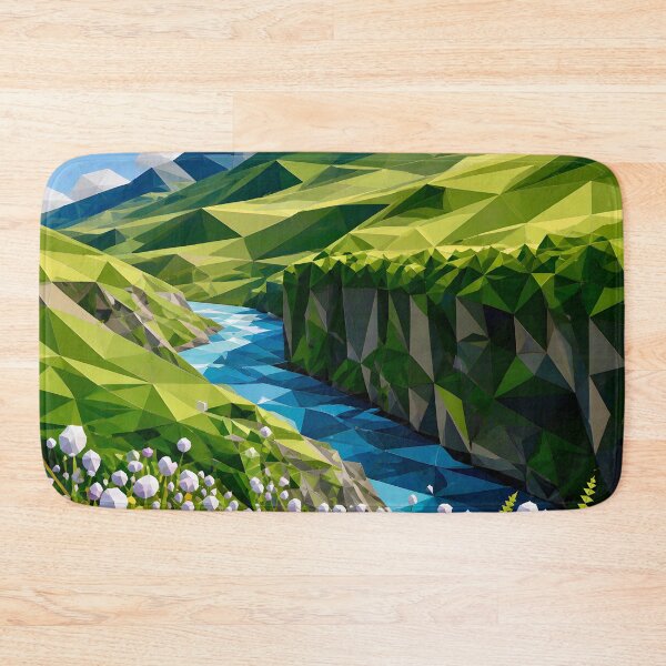 Item preview, Geometric Mountain Landscape designed and sold by Vicky Brago-Mitchell®.