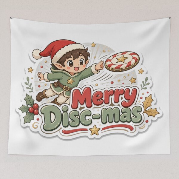 Item preview, Disc Golf Christmas Merry Disc-mas Gift designed and sold by Soft Merch.