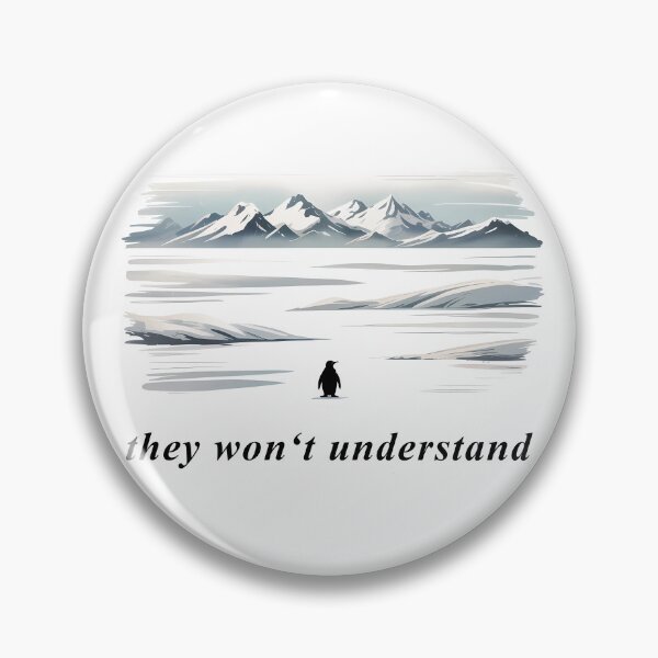 Item preview, They Won't Understand – Nihilist Penguin Watercolor Minimalist Quote designed and sold by LoFizzy.