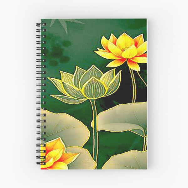 Item preview, Gold Waterlilies on Water designed and sold by ViaARTfactory.