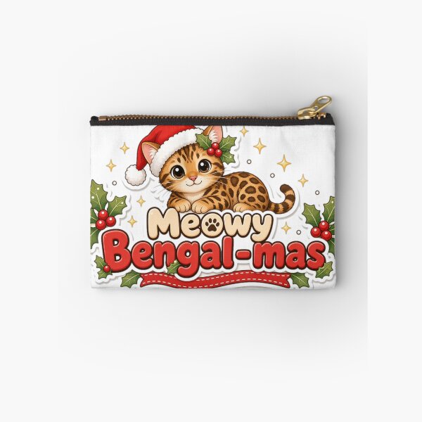 Item preview, Bengal Cat Christmas Meowy Bengal-mas Gift designed and sold by Soft Merch.