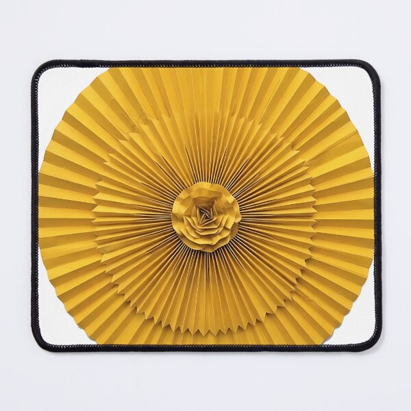 Item preview, Abstract Yellow Pleated Paper Sunburst Art  designed and sold by Yellow Zone.