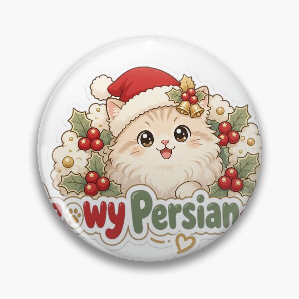 Item preview, Persian Cat Christmas Meowy Persian-mas Gift designed and sold by Soft Merch.