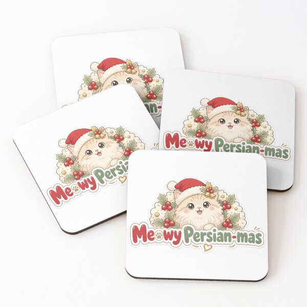Item preview, Persian Cat Christmas Meowy Persian-mas Gift designed and sold by Soft Merch.
