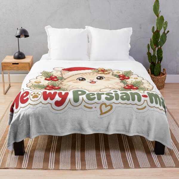 Item preview, Persian Cat Christmas Meowy Persian-mas Gift designed and sold by Soft Merch.
