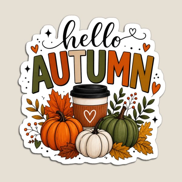Item preview, Hello Autumn Pumpkins Coffee Cozy Fall Aesthetic. Classic T-Shirt designed and sold by NestTshirt.
