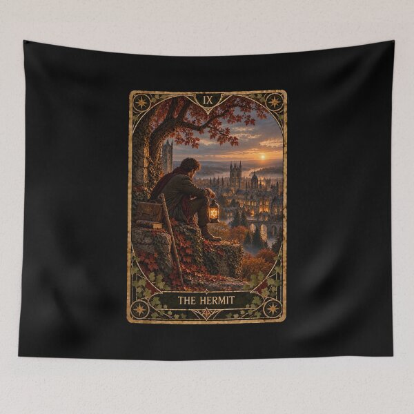 Item preview, Academia Tarot Card Prints: The Hermit designed and sold by PinUpPizzazz.