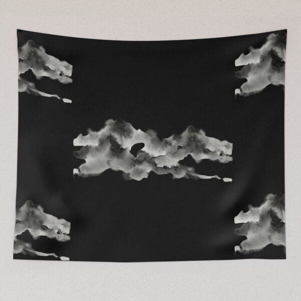 Item preview, Abstract Chinese Ink Mountain And Mist designed and sold by bvdesignart.