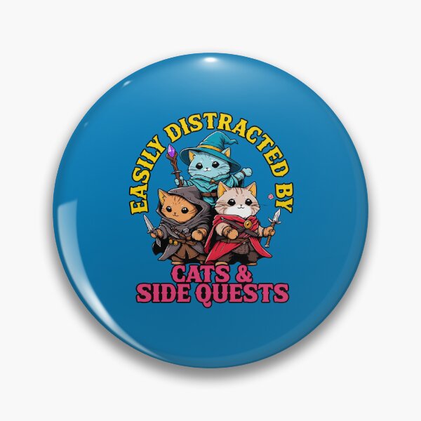 Item preview, Easily Distracted by Cats Side Quests designed and sold by NoumsAtelier.
