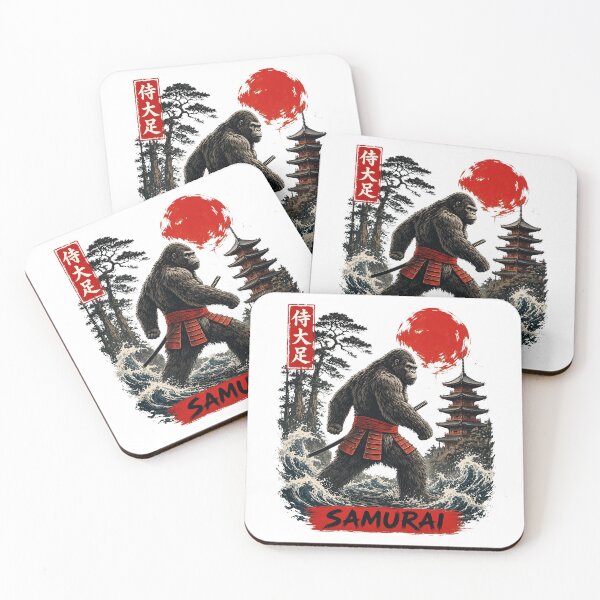 Item preview, Samurai Monster Japanese Ink Art designed and sold by NoumsAtelier.