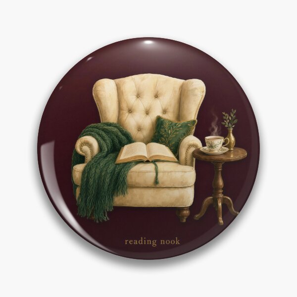 Item preview, Reading Nook Cozy Book Lover Illustration | Bookish Wall Art designed and sold by FixationStudio.