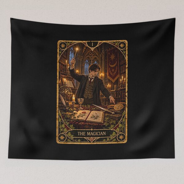 Item preview, Dark Academia Tarot Card Prints: The Magician designed and sold by PinUpPizzazz.