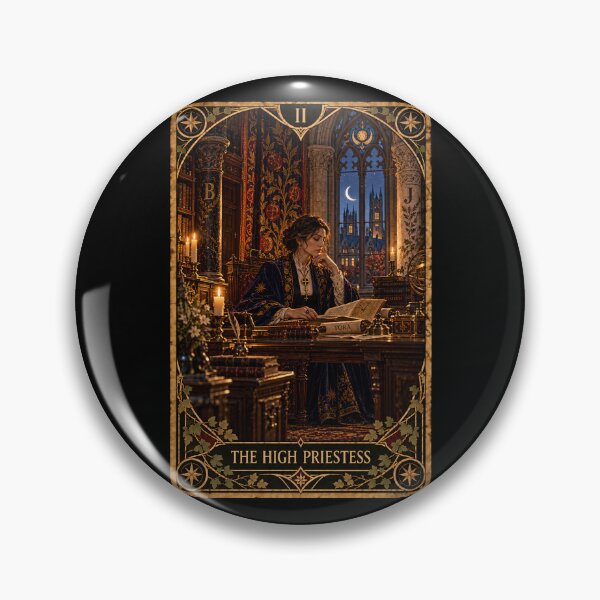 Item preview, Dark Academia Tarot Card Prints: The High Priestess designed and sold by PinUpPizzazz.