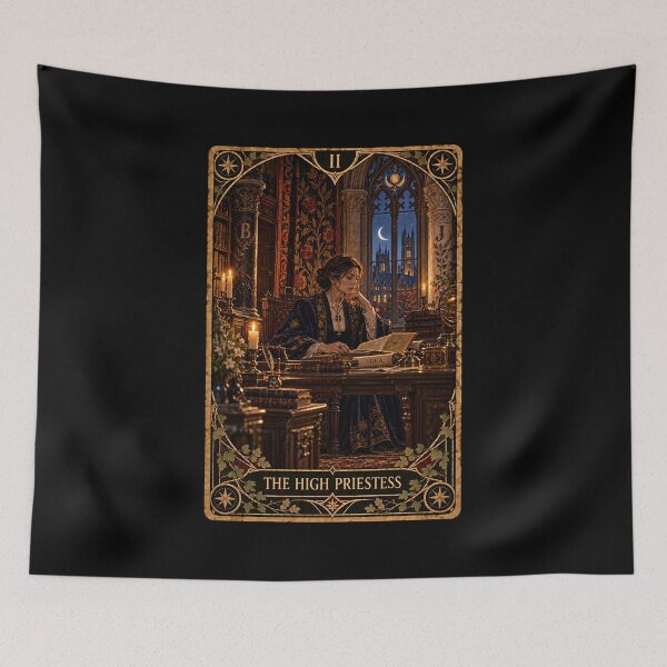 Item preview, Dark Academia Tarot Card Prints: The High Priestess designed and sold by PinUpPizzazz.