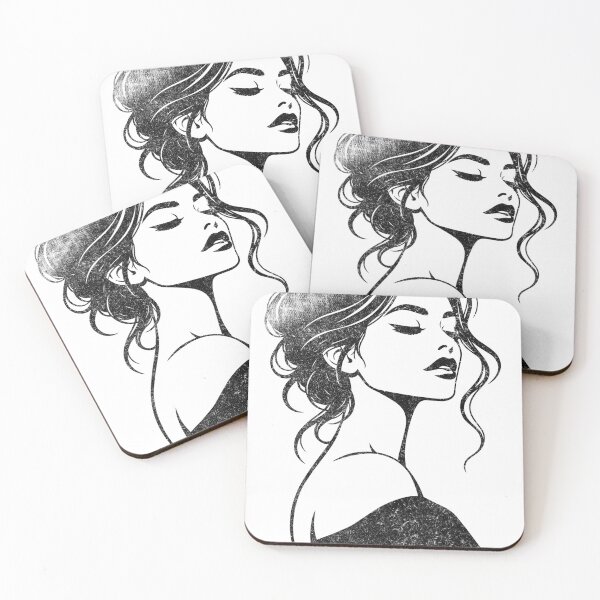 Item preview, Midnight Muse Vintage Woman Portrait designed and sold by ArtByBoya.
