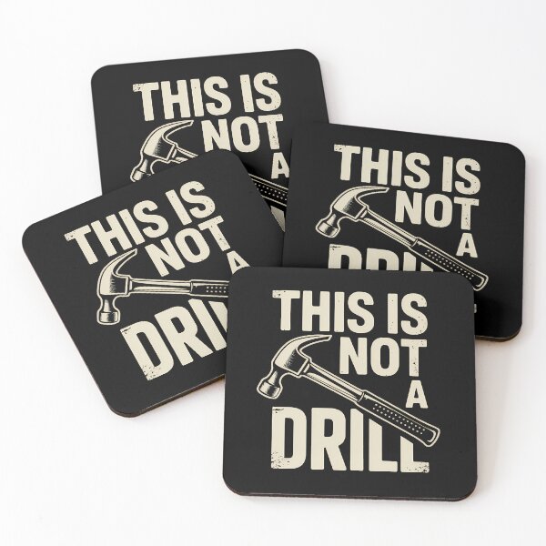 Item preview, This Is Not A Drill – Funny Hammer Handyman DIY Tool Pun designed and sold by LoFizzy.