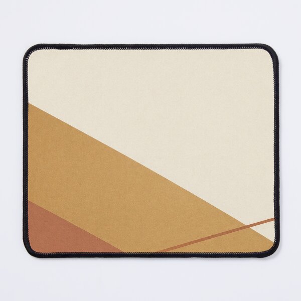 Item preview, Mid Century Modern Geometric Ochre Angled Shapes designed and sold by IntelliMindDesigns.