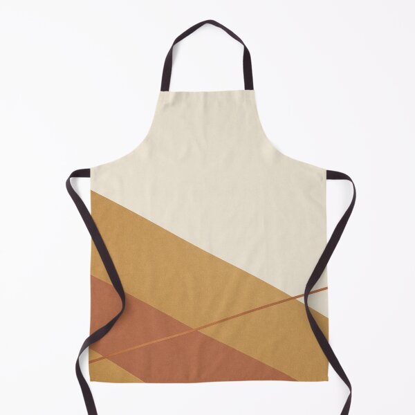 Item preview, Mid Century Modern Geometric Ochre Angled Shapes designed and sold by IntelliMindDesigns.