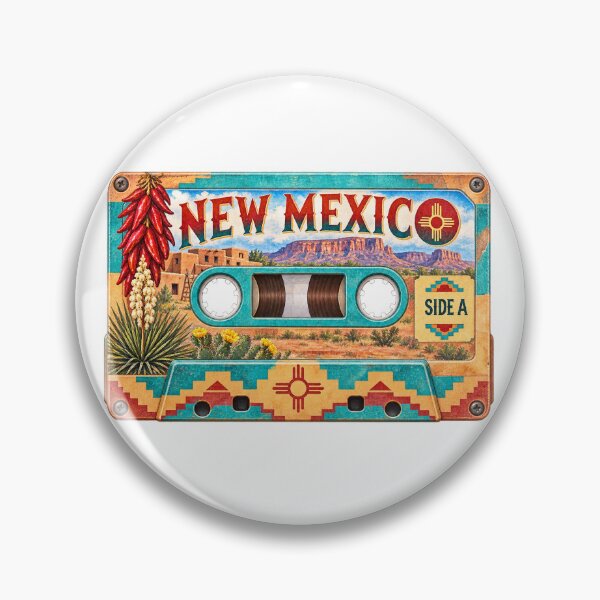 Item preview, New Mexico Retro Cassette Tape designed and sold by Whimspired By Paxx.