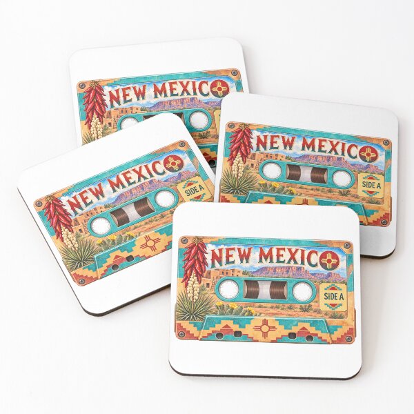 Item preview, New Mexico Retro Cassette Tape designed and sold by Whimspired By Paxx.