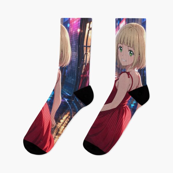 Aperçu de l'œuvre Shiemi Moriyama Blue Exorcist Neon Rain Evening créée et vendue par SolenneAzur.