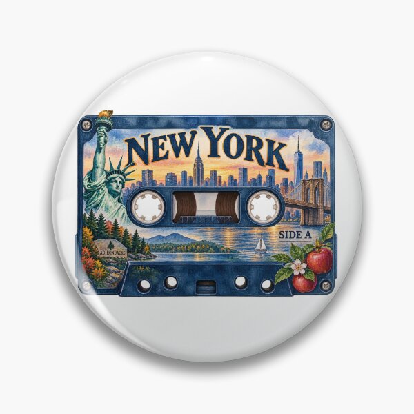 Item preview, New York Retro Cassette Tape designed and sold by Whimspired By Paxx.