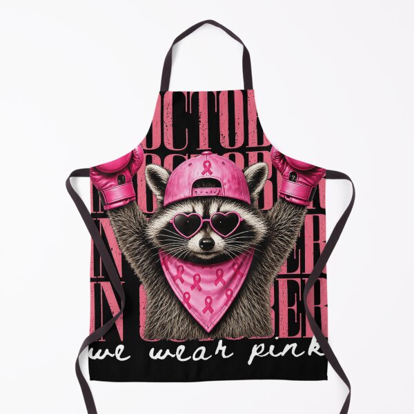 Item preview, In October We Wear Pink Feral Raccoon Survivor designed and sold by linendaust.