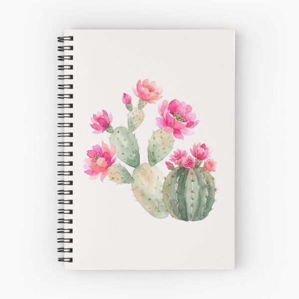 Item preview, Watercolor Pink Cactus Flower Botanical Art Print designed and sold by bvdesignart.
