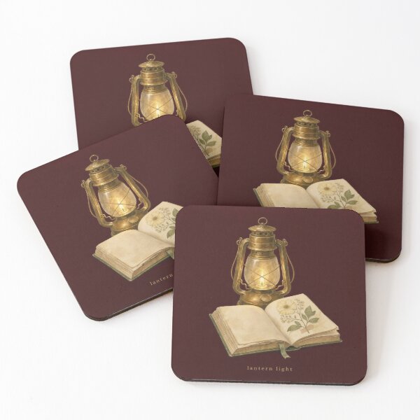 Item preview, Lantern Light Cozy Book Lover Illustration | Bookish Wall Art designed and sold by FixationStudio.
