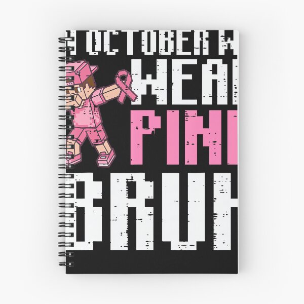 Item preview, October We Wear Pink Bruh Pixel Breast Cancer Awareness designed and sold by walthfehrl.