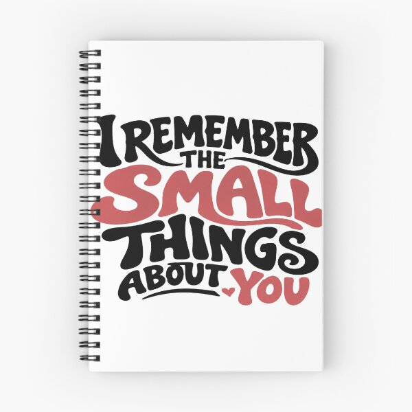 Item preview, I Remember the Small Things About You – Romantic Love Typography designed and sold by Lovestickerco.